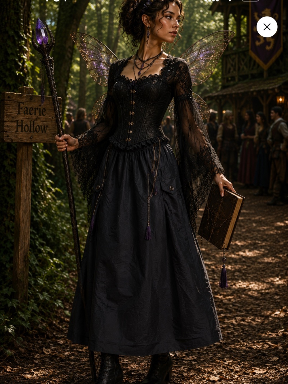 Black Cargo Gothic Cargo Maxi